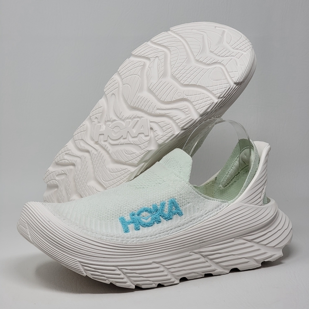Hoka One One U Restore Tc Frost/Cloudless 1134532-FCL Womens Size 14 Mens 13 New